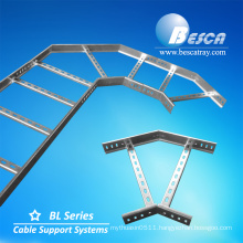 Pop Support System Steel Cable Ladder Bracket With Riser and Reducer